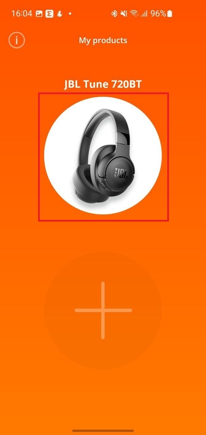 Eliminar los auriculares JBL de la aplicaci&oacute;n arrastr&aacute;ndolos al icono de la papelera
