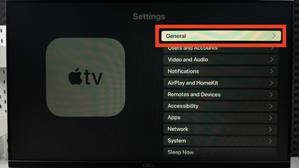 Ajustes generales en el Apple TV