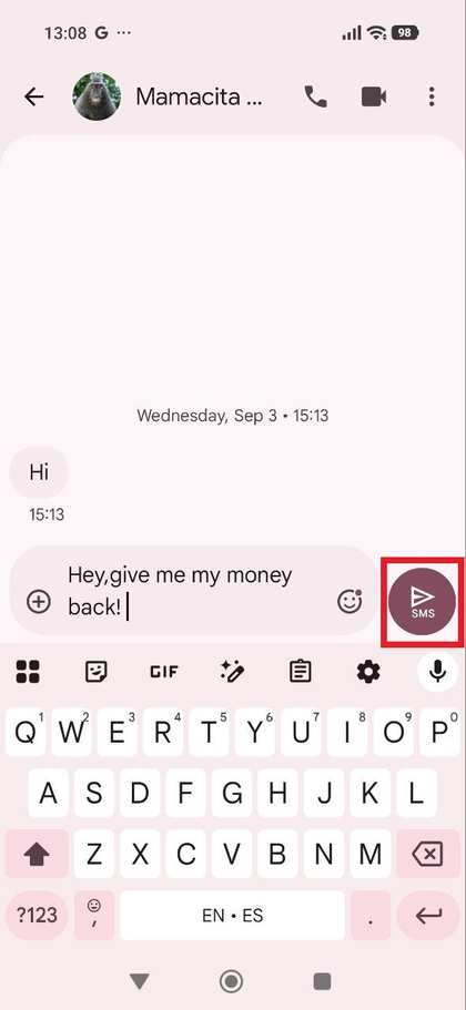 Enviar mensaje en POCO F8 Pro