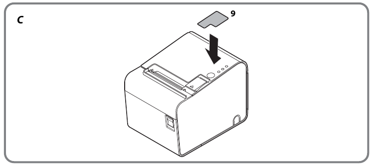 Instalaci&oacute;n de la impresora vertical u horizontalmente - Paso 1