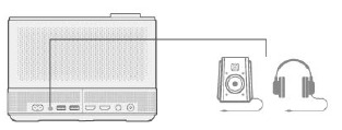  Conexi&oacute;n de altavoces y auriculares con cable 