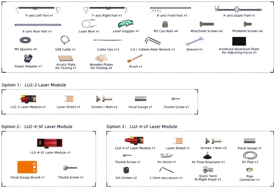lista de empaque