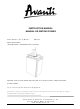 Avanti BD6000 Manual De Instrucciones