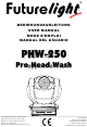 Futurelight PHW-250 Manual Del Usuario