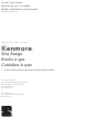 Sears Kenmore 664.7512 Serie Manual De Uso Y Cuidado