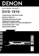 Denon DVD-1910 Instrucciones De Funcionamiento