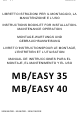 Lotus MB/EASY 35 Manual De Instrucciones