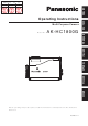 Panasonic AK-HC1800G Instrucciones De Operación