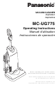 Panasonic MC-UG775 Instrucciones De Operación