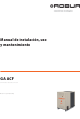 Robur GA ACF 60-00 Manual De Instalación, Uso Y Mantenimiento