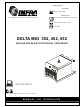 Infra DELTA MIG 352 Manual De Operación