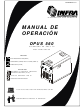 Infra OPUS 560 Manual De Operación