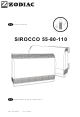 Zodiac Sirocco 110 Manual De Instalación