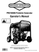 Briggs & Stratton PRO1000G Manual Del Operador