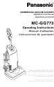 Panasonic MC-GG773 Instrucciones De Operación