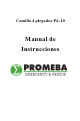 PROMEBA PA-10 Manual De Instrucciones