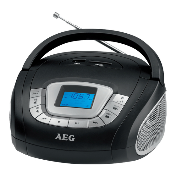 AEG SR 4373 SD/USB Manuales