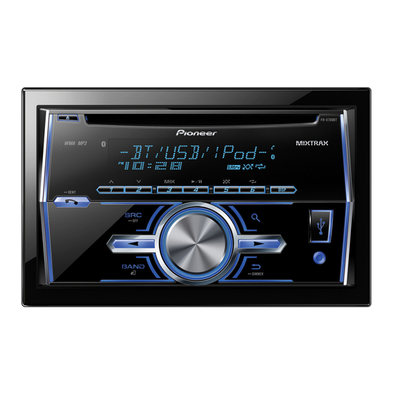 Pioneer FH-X700BT Manual De Instalación