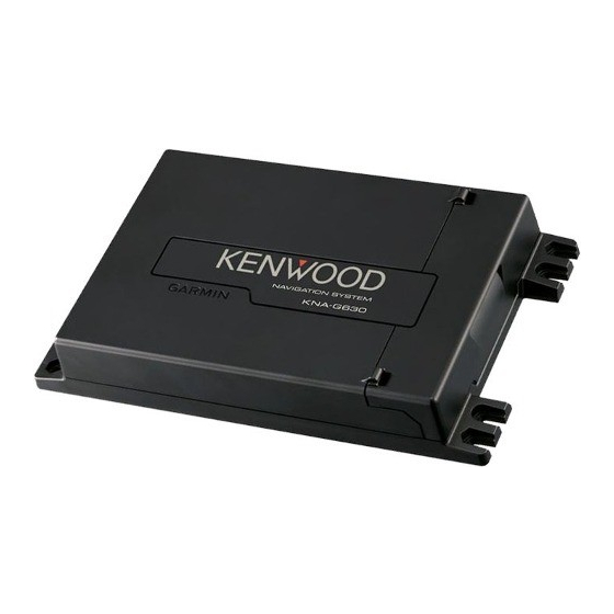 Kenwood KNA-G630 Manual De Instalación