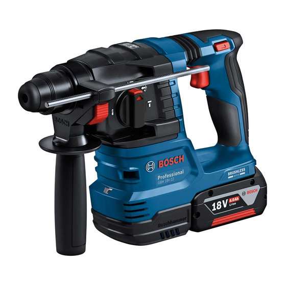 Bosch GBH18V-22 Instrucciones De Funcionamiento Y Seguridad