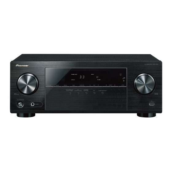 Pioneer VSX-330-K Guía De Inicio