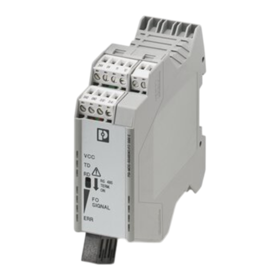 Phoenix Contact PSI-MOS-RS485W2/FO1300 E Manual De Instrucciones