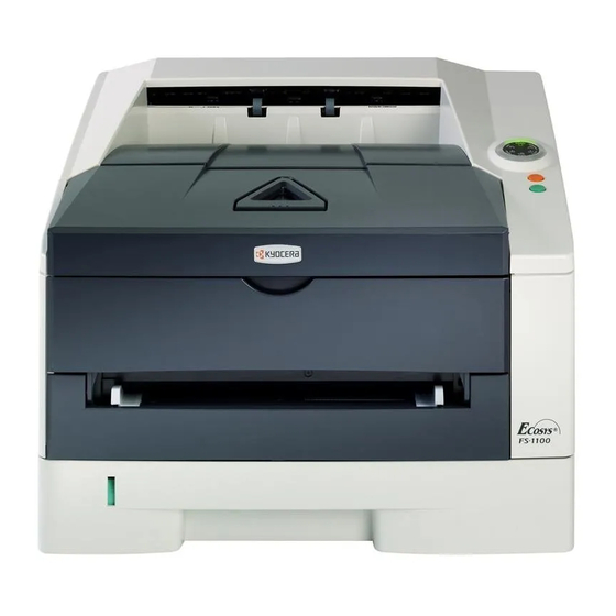 Kyocera ECOSYS FS-1100 Guía De Instalación Rápida