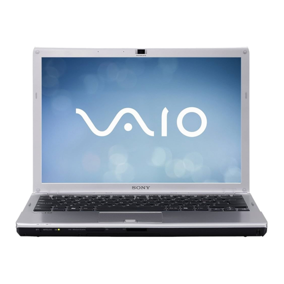 Sony Vaio VGN-SR Serie Guia Del Usuario