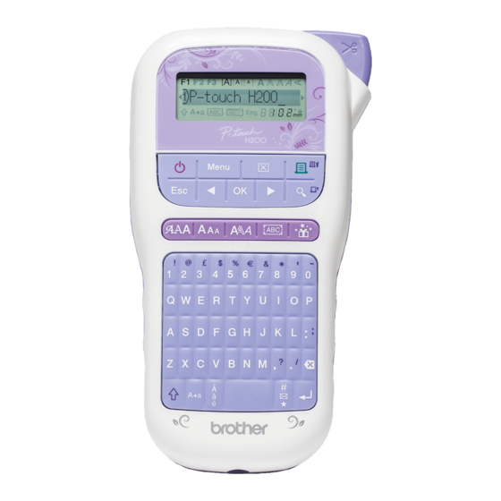 Brother P-touch H200 Guia Del Usuario