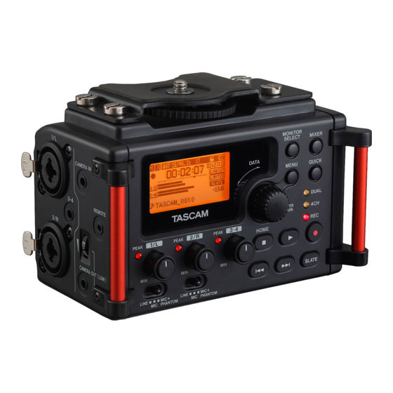 Tascam DR-60D Manuales