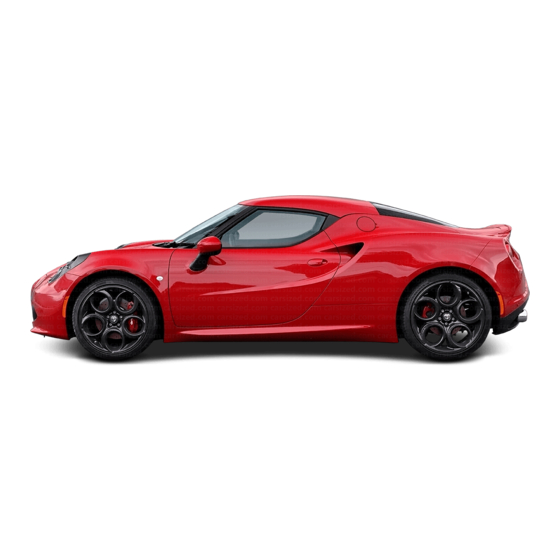 Alfa Romeo 4C 2013 Guía Rápida