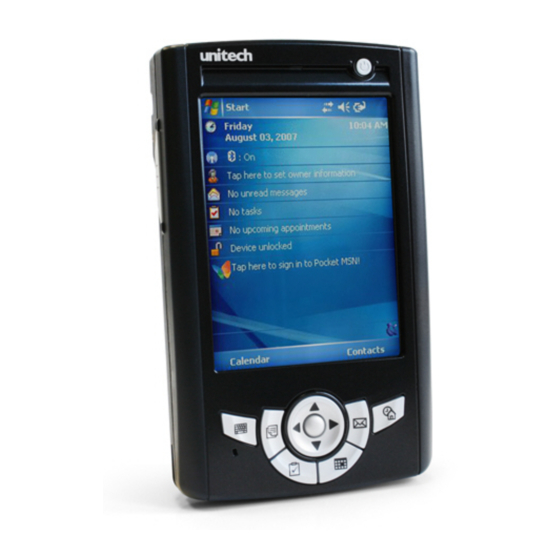 Unitech PA500 Enterprise PDA Manuales