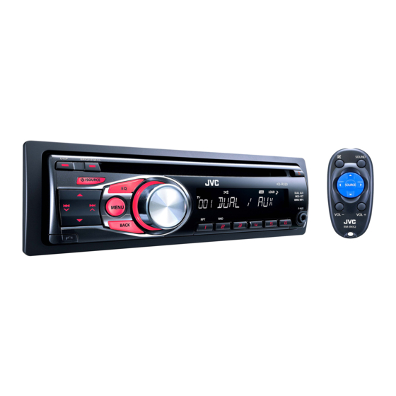 JVC KD-R328 Manual De Instrucciones