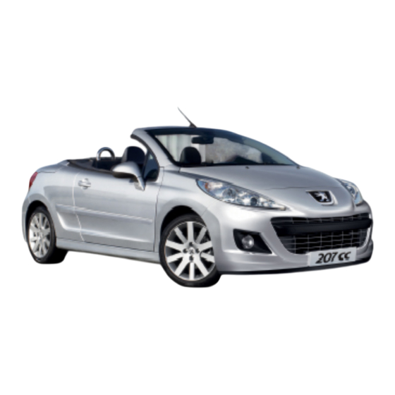 PEUGEOT 207 CC 2010 Manual Del Usuario