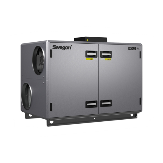 Swegon GOLD RX Serie Instrucciones De Instalación