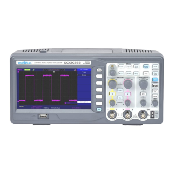 Metrix DOX2025B Manual Del Usuario