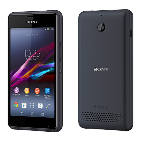 Sony Xperia E1 dual D2104 Manual De Usario