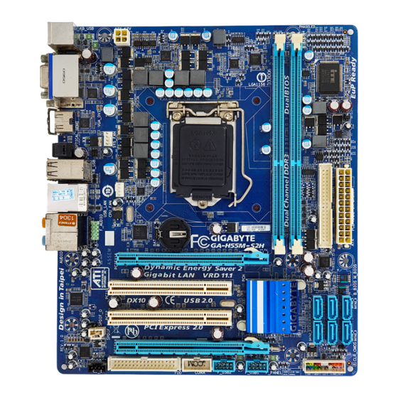 Gigabyte GA-H55M-S2H Manual De Usuario