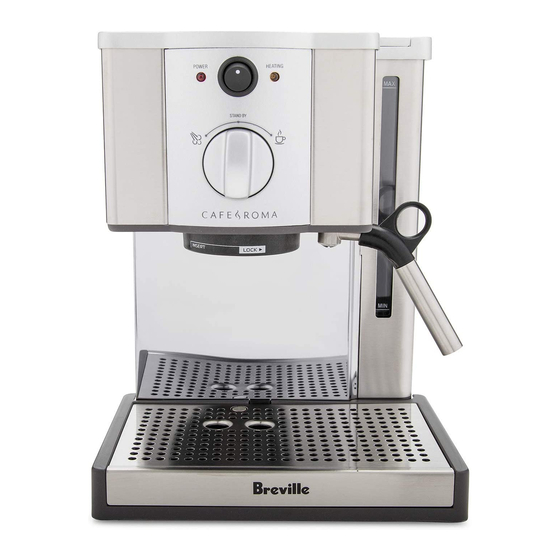 Breville Cafe Roma Instrucciones De Uso