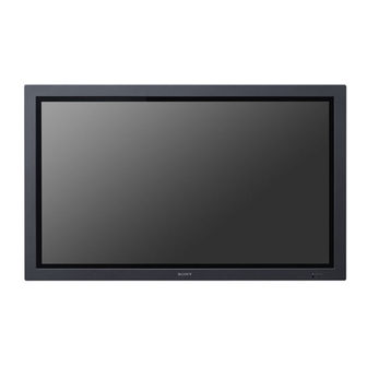 Sony FWD-42PV1 Manual De Referencia Rápida