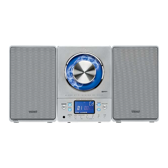 Teac MC-DX20 Manual Del Propietário