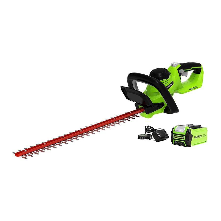 GreenWorks G40HT Manual Del Operario