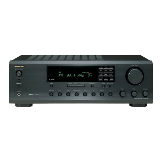 Onkyo TX-8255 Manual De Instrucciones