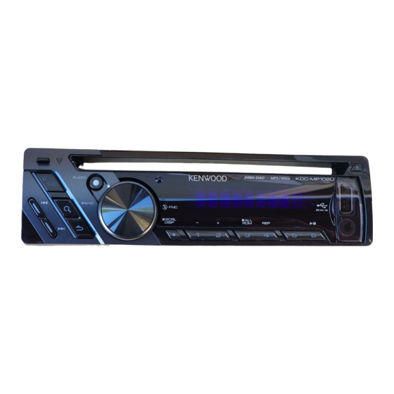 Kenwood KDC-MP102U Manual De Instrucciones