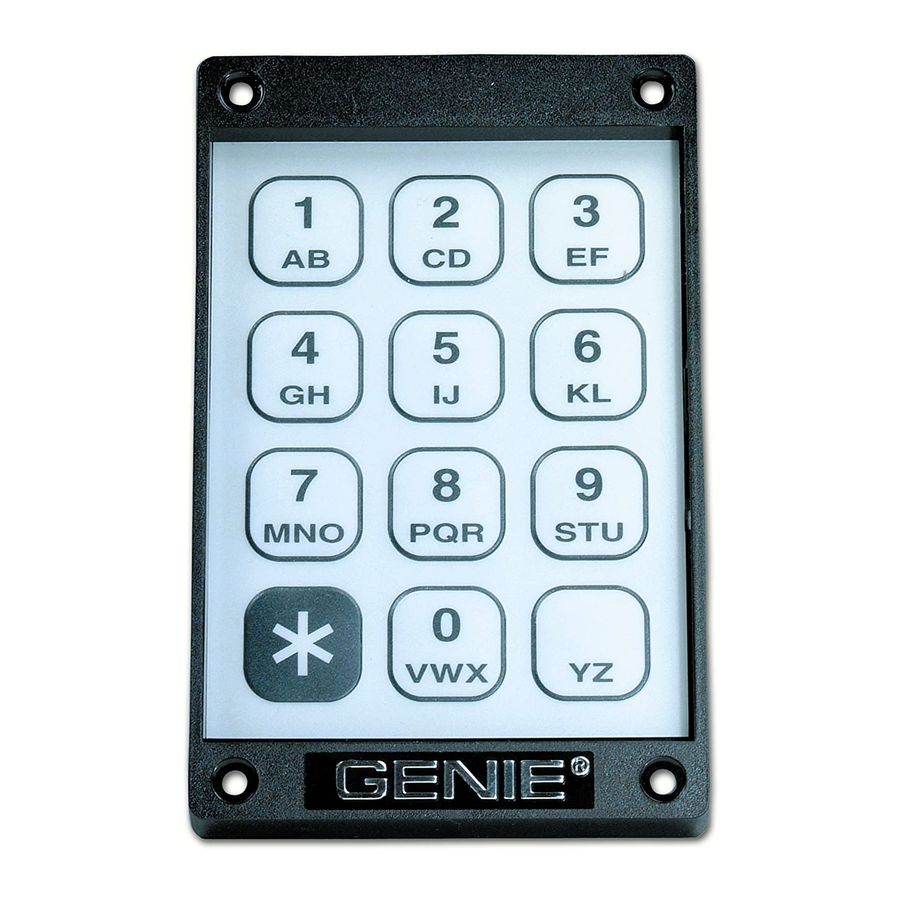 Genie KEP-1 Instrucciones De Instalación Y  Operación