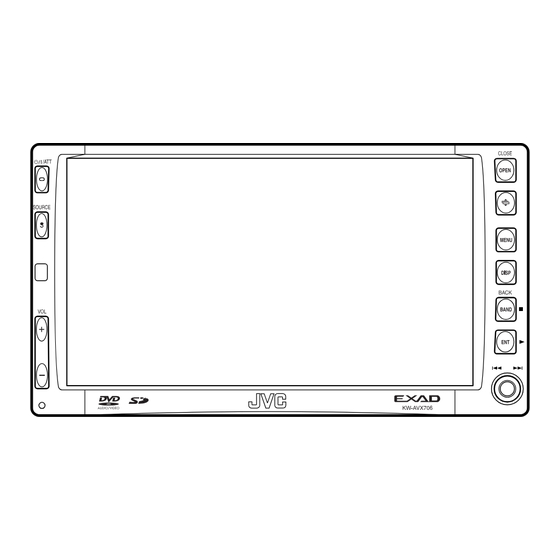 JVC EXAD KW-AVX706 Manual De Instrucciones
