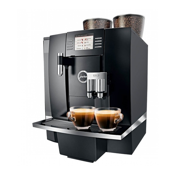 Jura GIGA X8 Professional Modo De Empleo