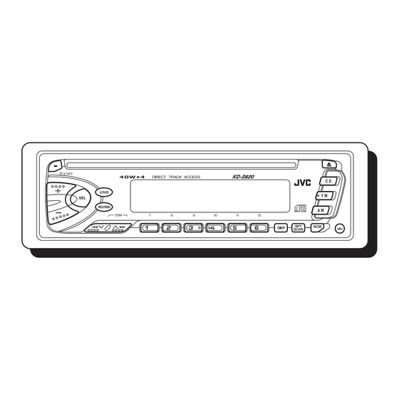 JVC KD-S620 Manual De Instrucciones