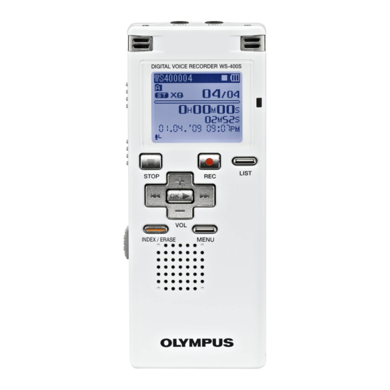 Olympus WS-500M Manuales