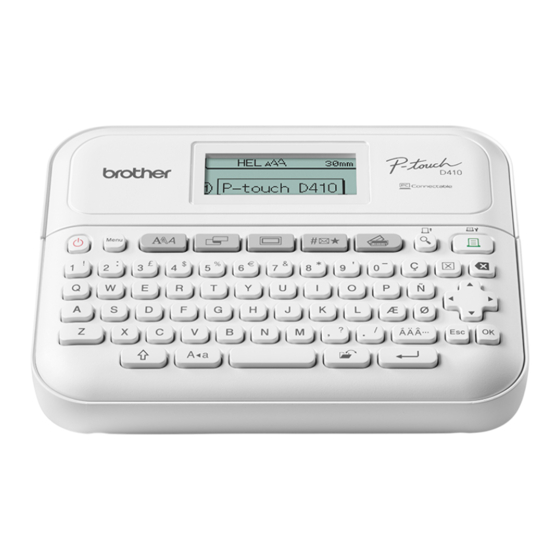 Brother P-touch PT-D410 Manual Del Usuario